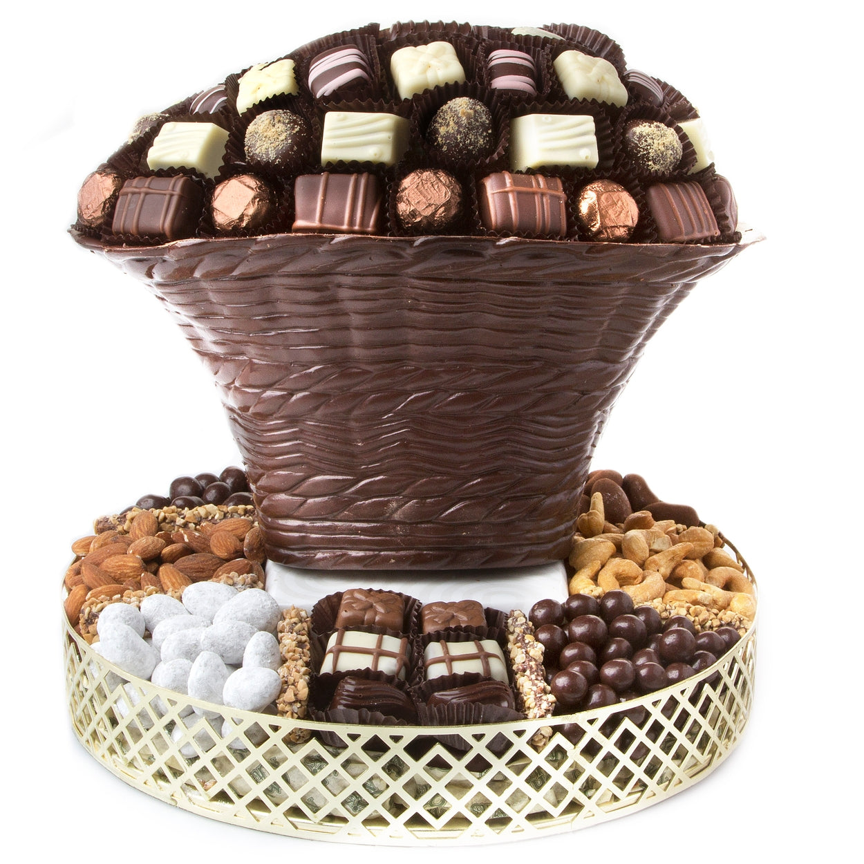Dark Chocolate oval Gift Basket