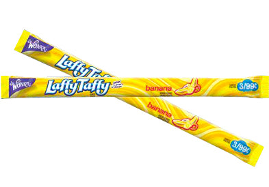 Banana Laffy Taffy Rope - 24 PK Box