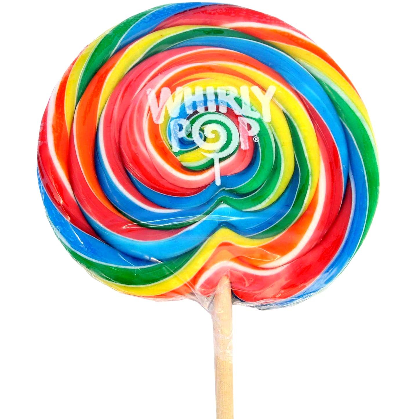6 oz Rainbow Swirl Whirly Pop - 14 Inches