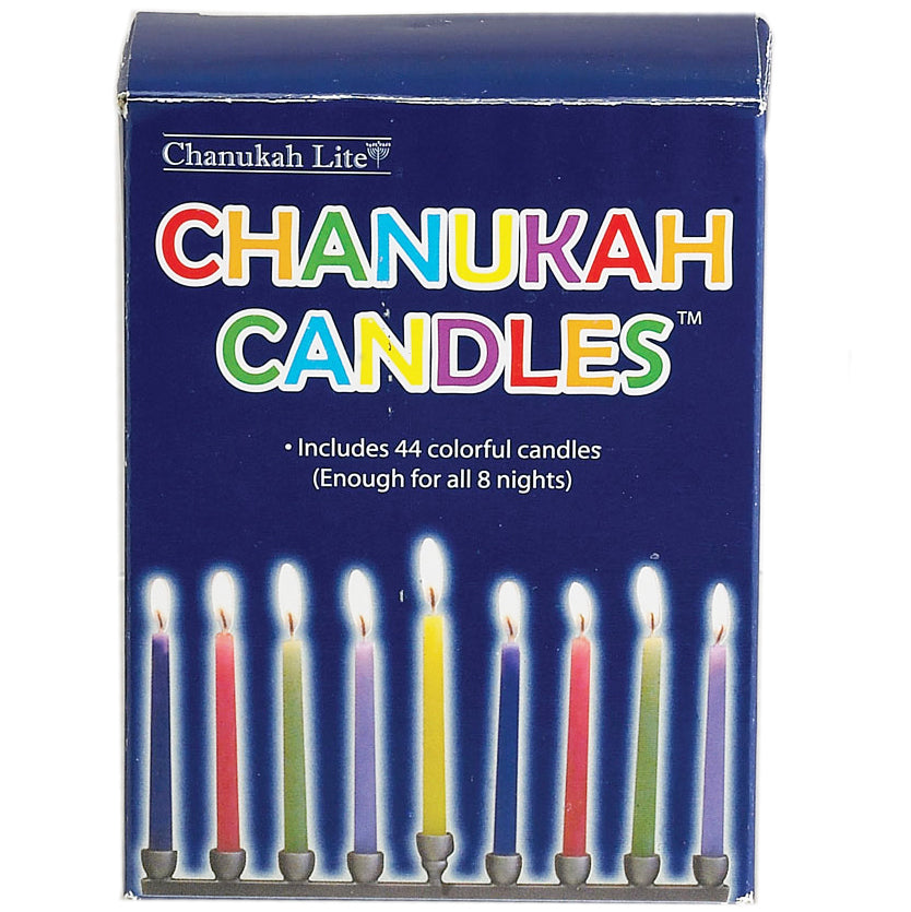Multicolored Chanukah Candles