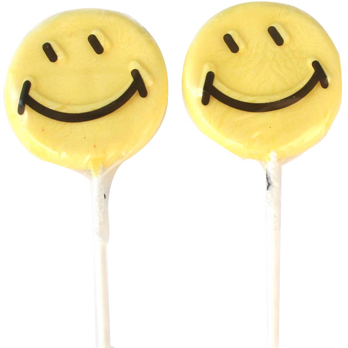 Yellow Smiley Face Lollipops - 1.5 oz