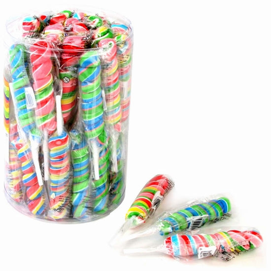 Handmade Swirl Lollipops - 24 Count Tub