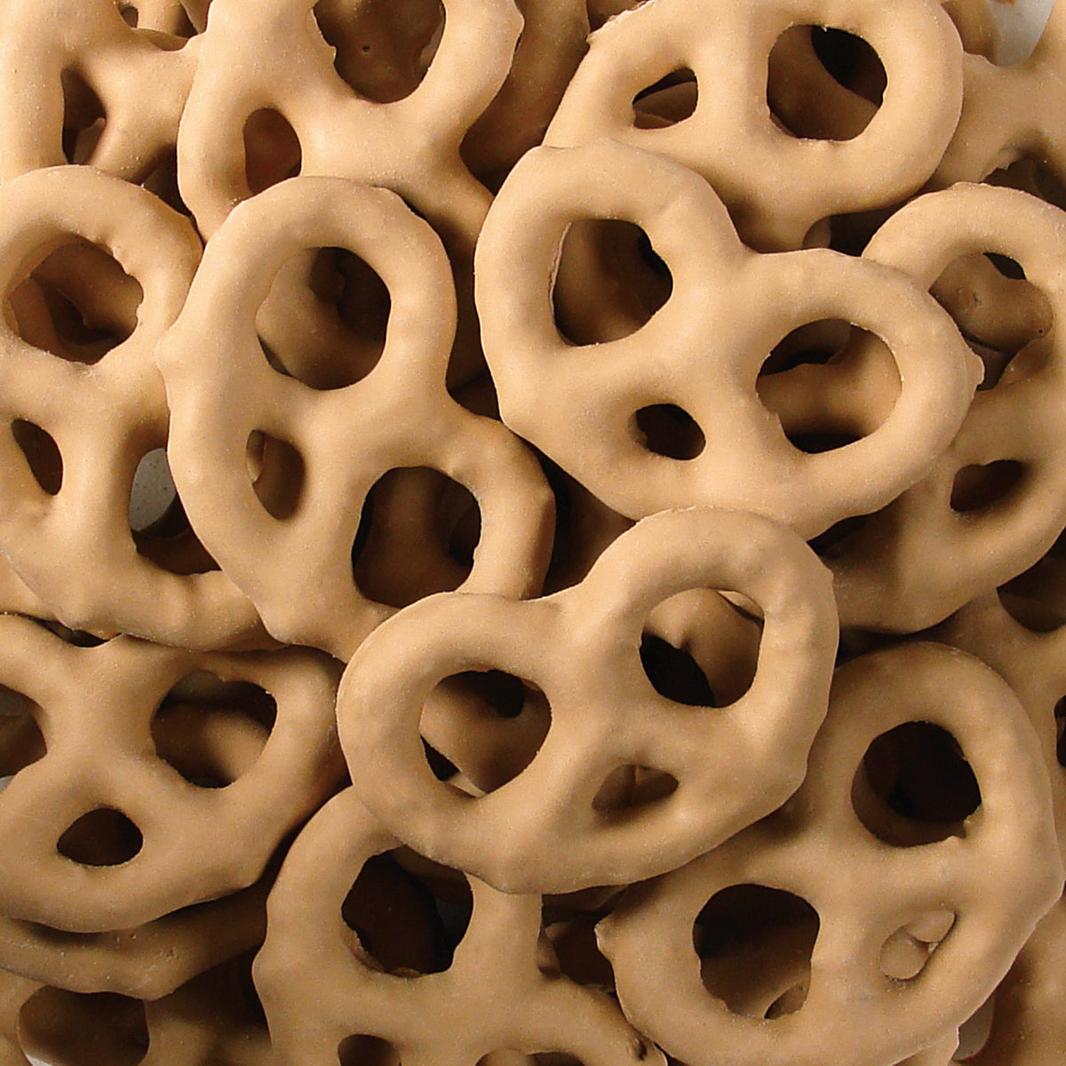 Peanut Butter Brown Yogurt Covered Pretzels (Chalav Stam)