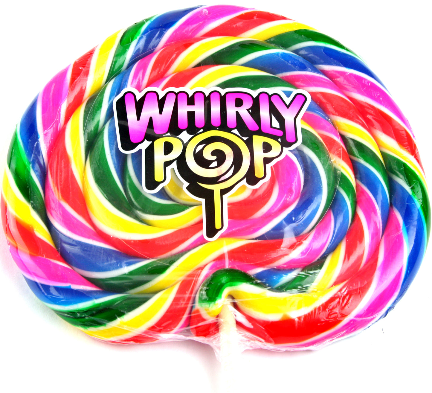 Jumbo 24 oz Rainbow Swirl Whirly Pop - 23 Inches