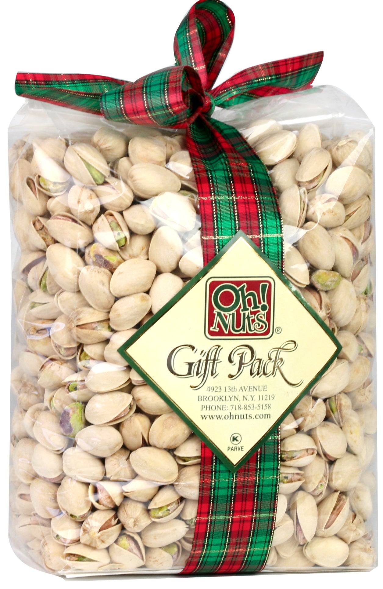 Holiday Roasted Pistachios Gift Bag - 1 LB