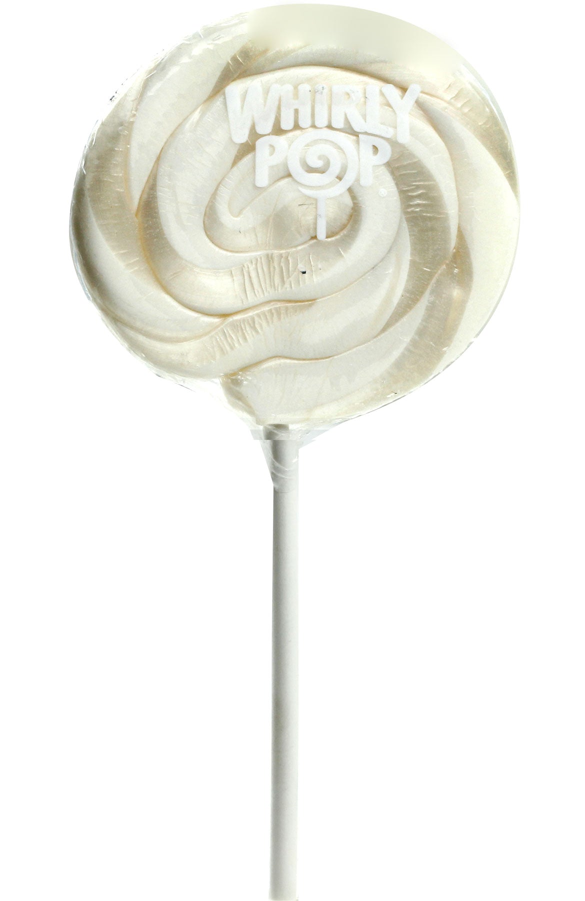 White & White Swirl Whirly Pops - Vanilla