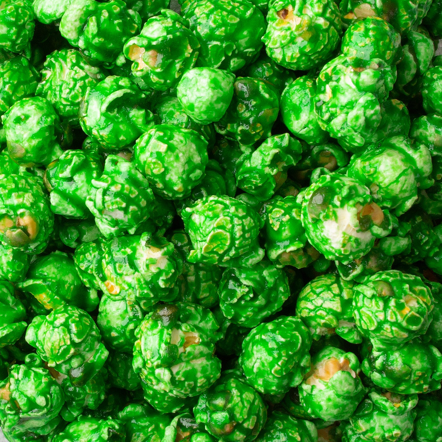 Green Candy Coated Popcorn - Apple