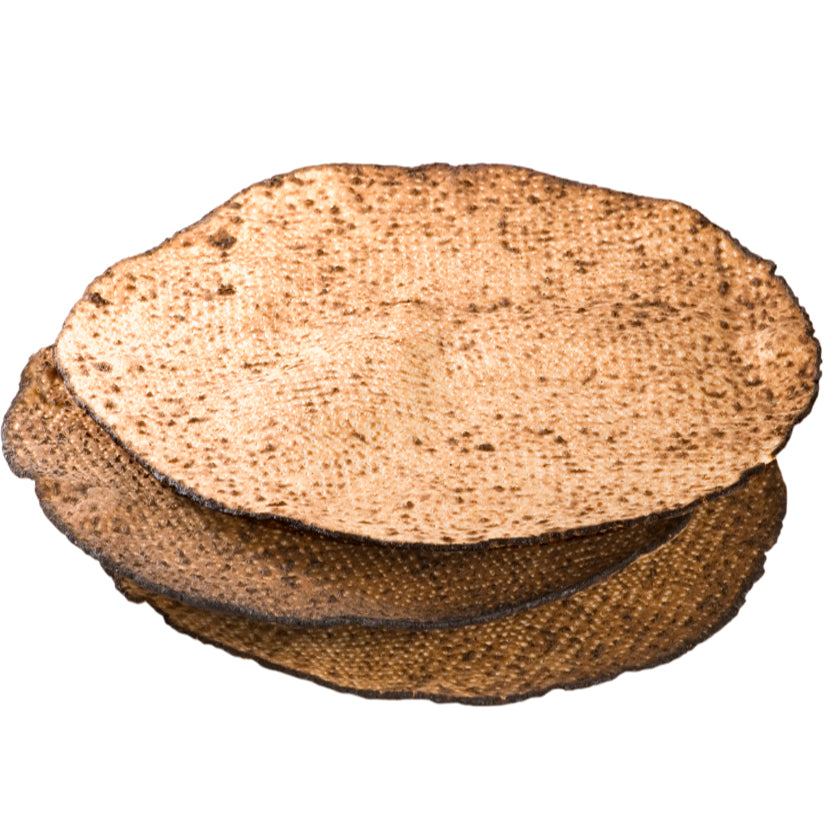 Handmade Whole Wheat Round Shmura Matzos - 1 LB