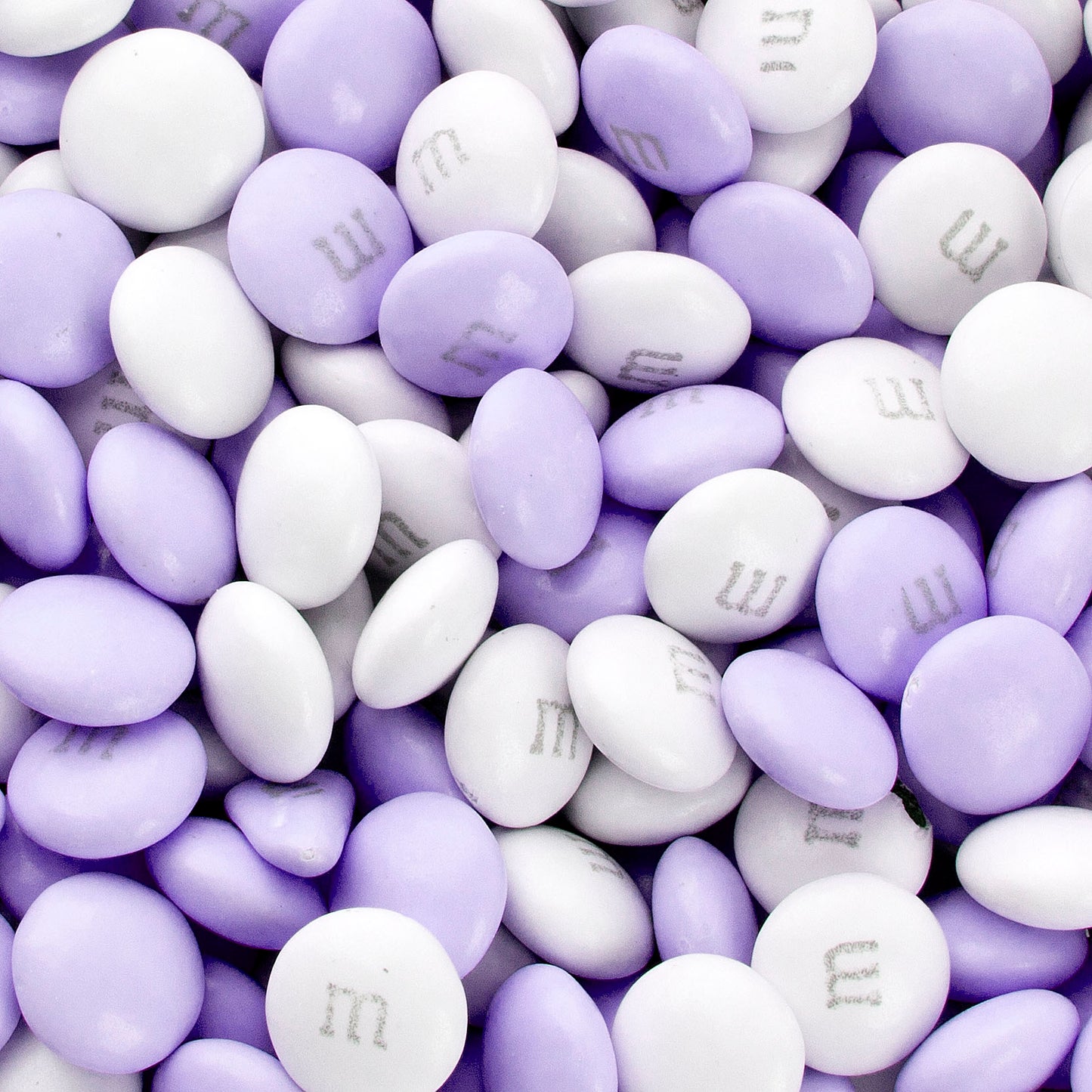 Lavender & White M&M's Chocolate Candy (Chalav Stam)