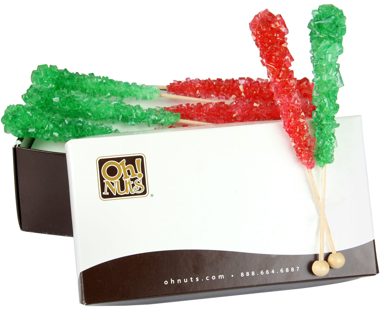 Christmas Rock Candy Crystal Sticks - Strawberry & Lime