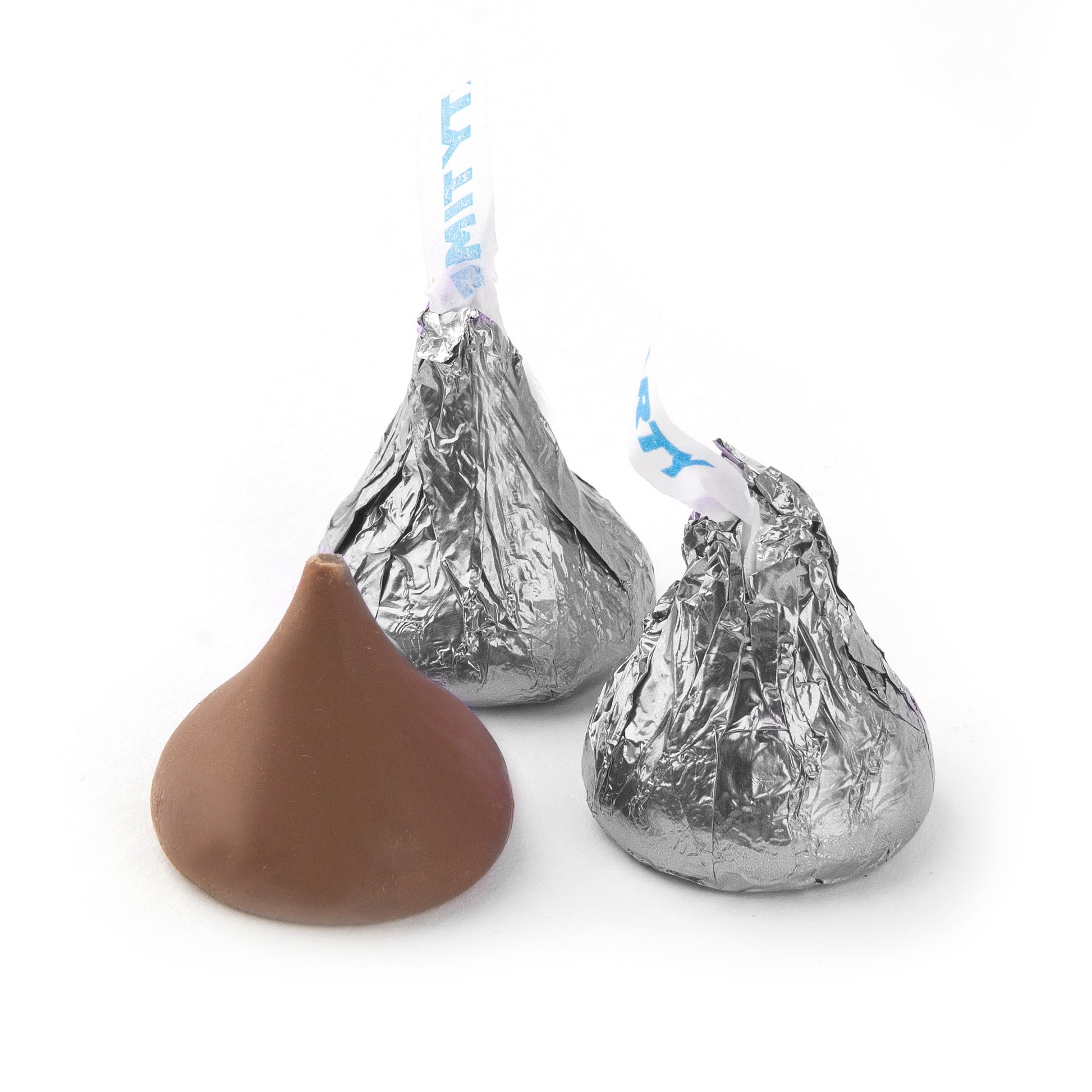 Silver Milk Chocolate Hershey's Kisses - 40 oz Party Bag