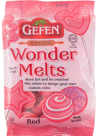 Non-Dairy Red Melting Chocolate Wafers