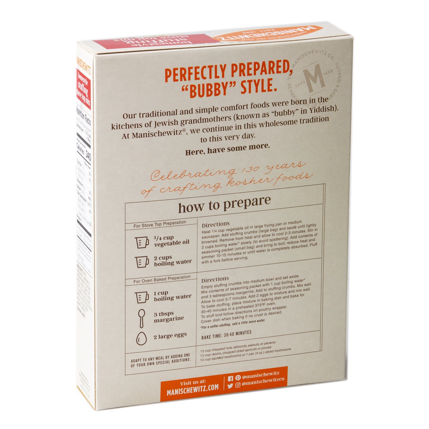 Passover Homestyle Stuffing Mix - 6 oz Box
