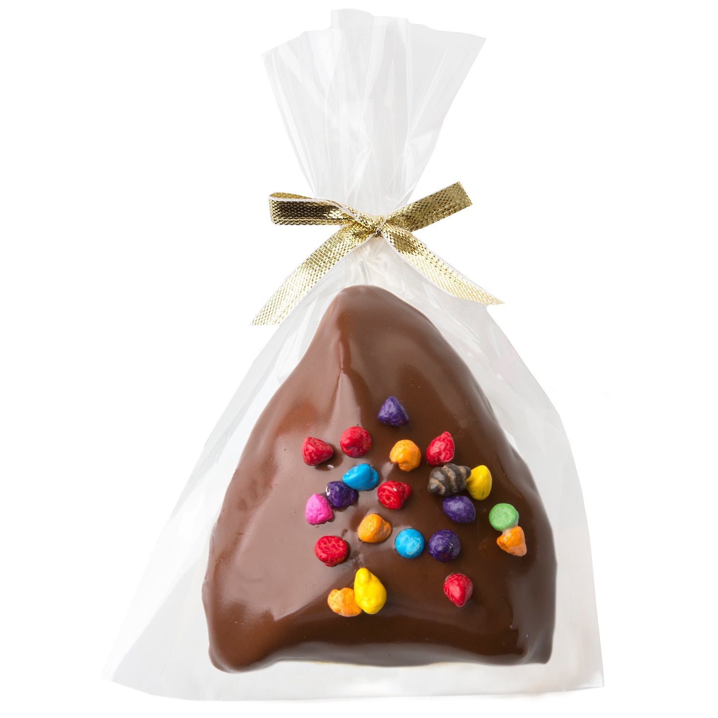 Chocolate Covered Hamantaschen With Rainbow Chips - 1 PC