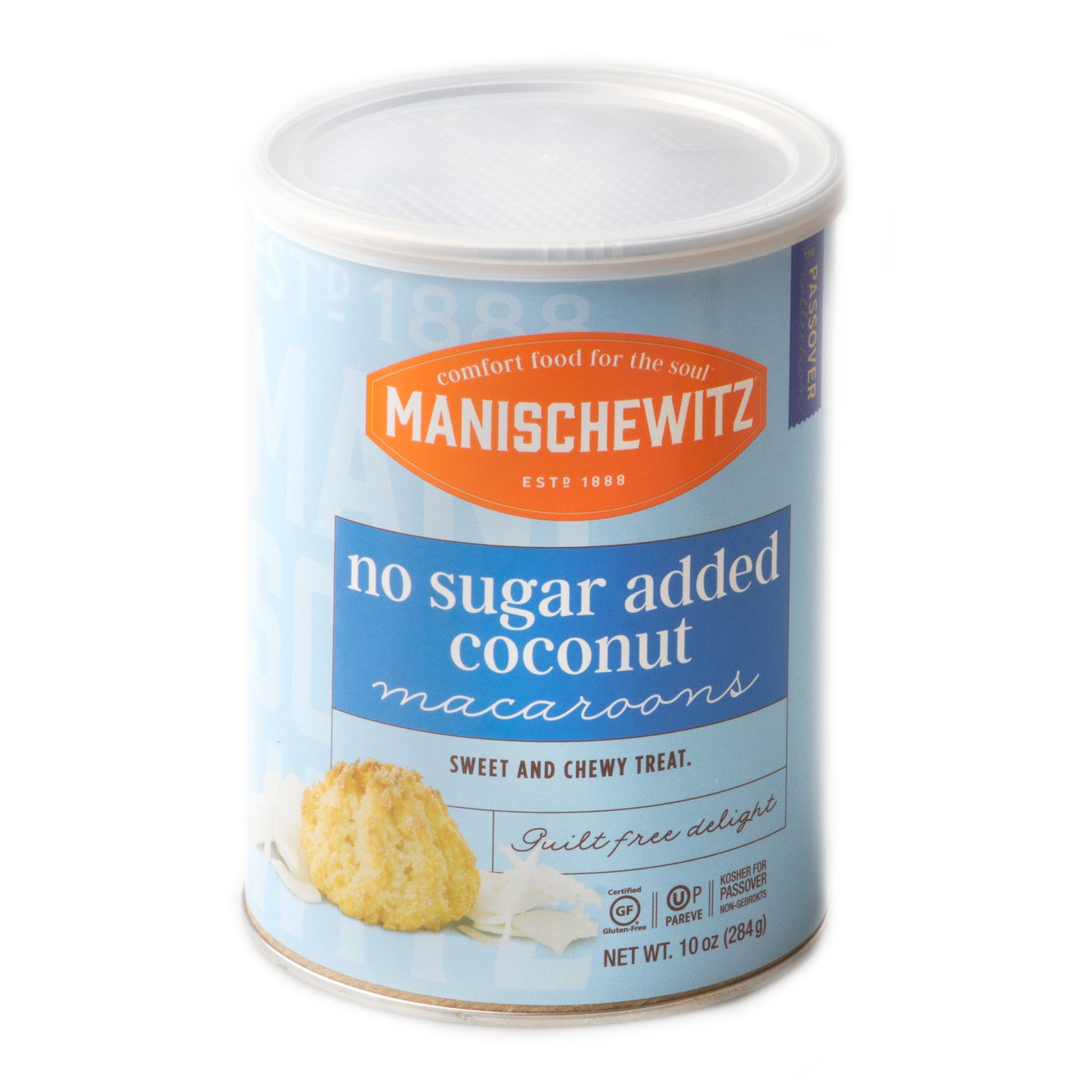 Manischewitz Sugar Free Coconut Macaroons - 10 OZ Can