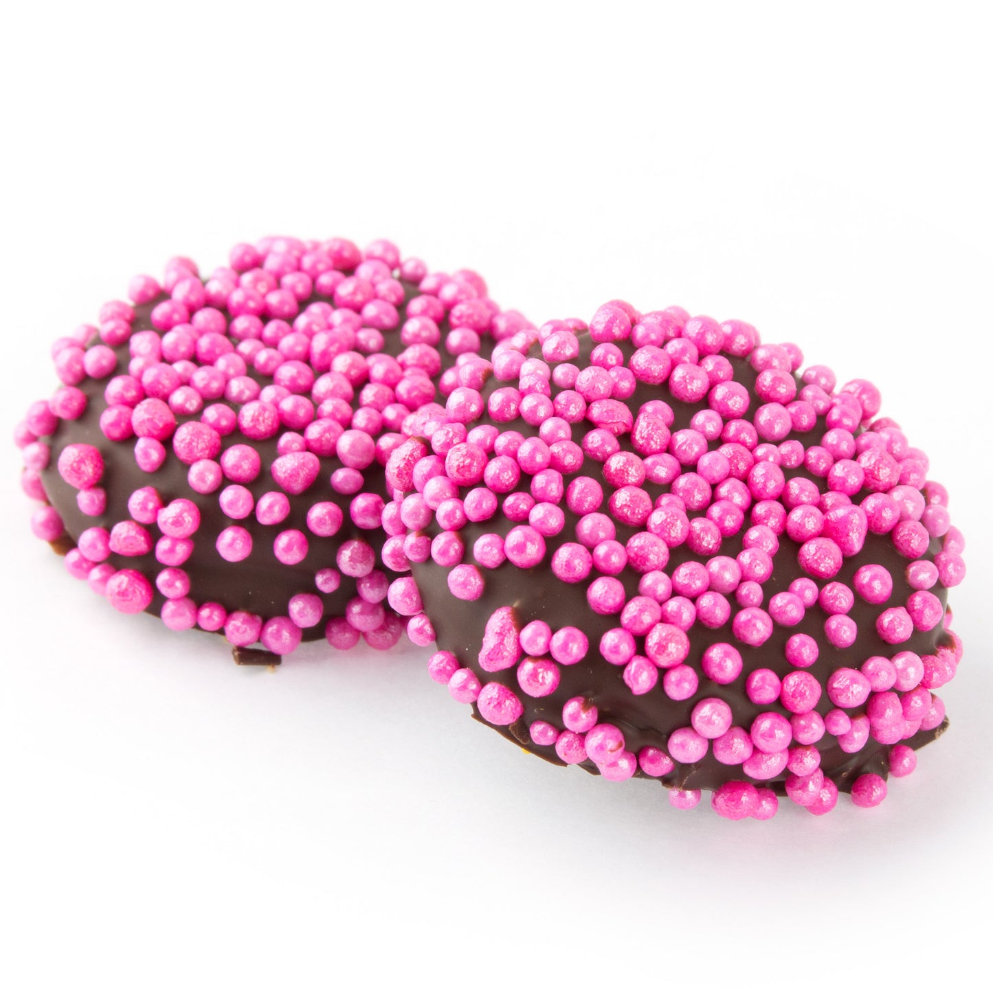 Pink Pearls Dark Chocolate Coated Sandwich Cookies