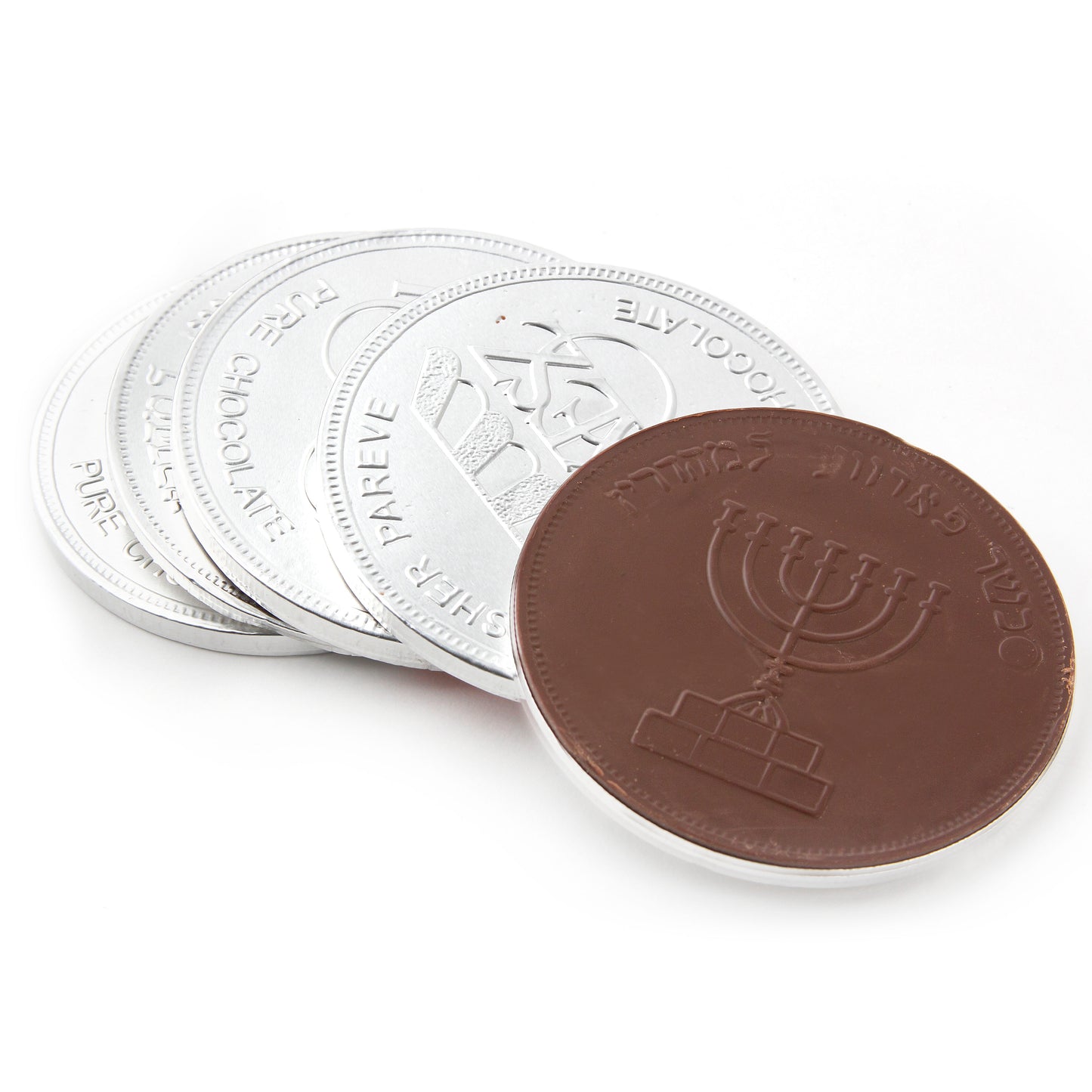 Nut-Free Dark Chocolate Silver Medallions - 24CT Box