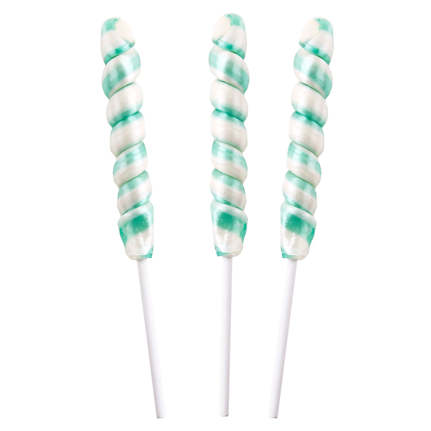 Mini Turquoise & White Unicorn Lollipops - 24CT