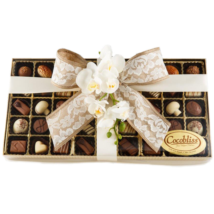 Premium Belgium Truffles Clear Brown Box