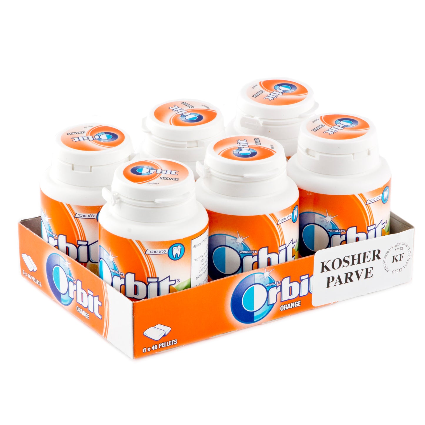 Orbit Sugar-Free Orange Gum Tabs - 6CT Jars