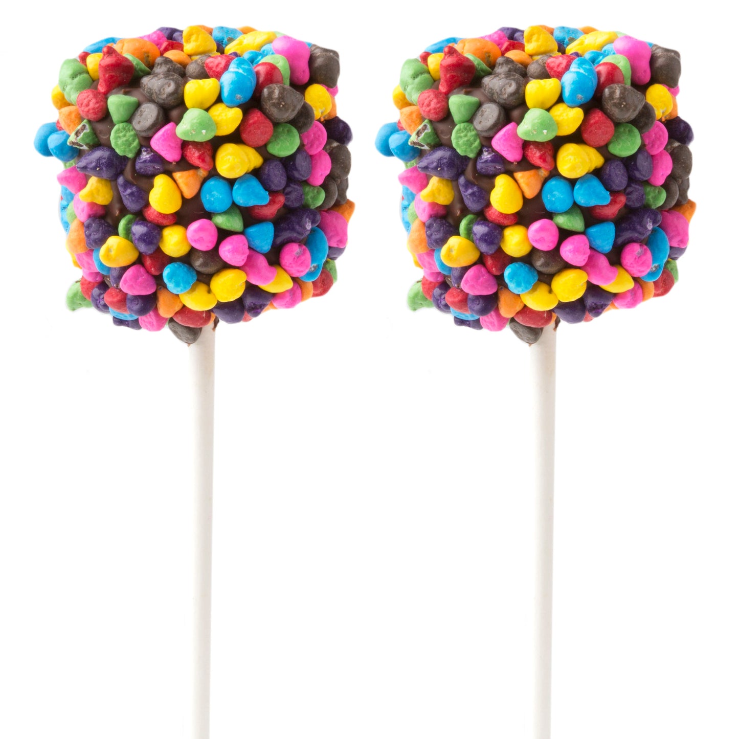Chocolate Dipped Marshmallow Pop - Rainbow