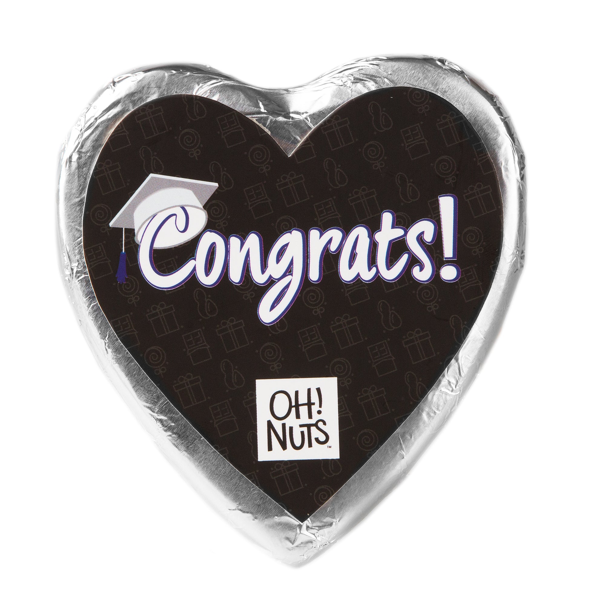 Congrats Dark Belgian Chocolate Message Heart