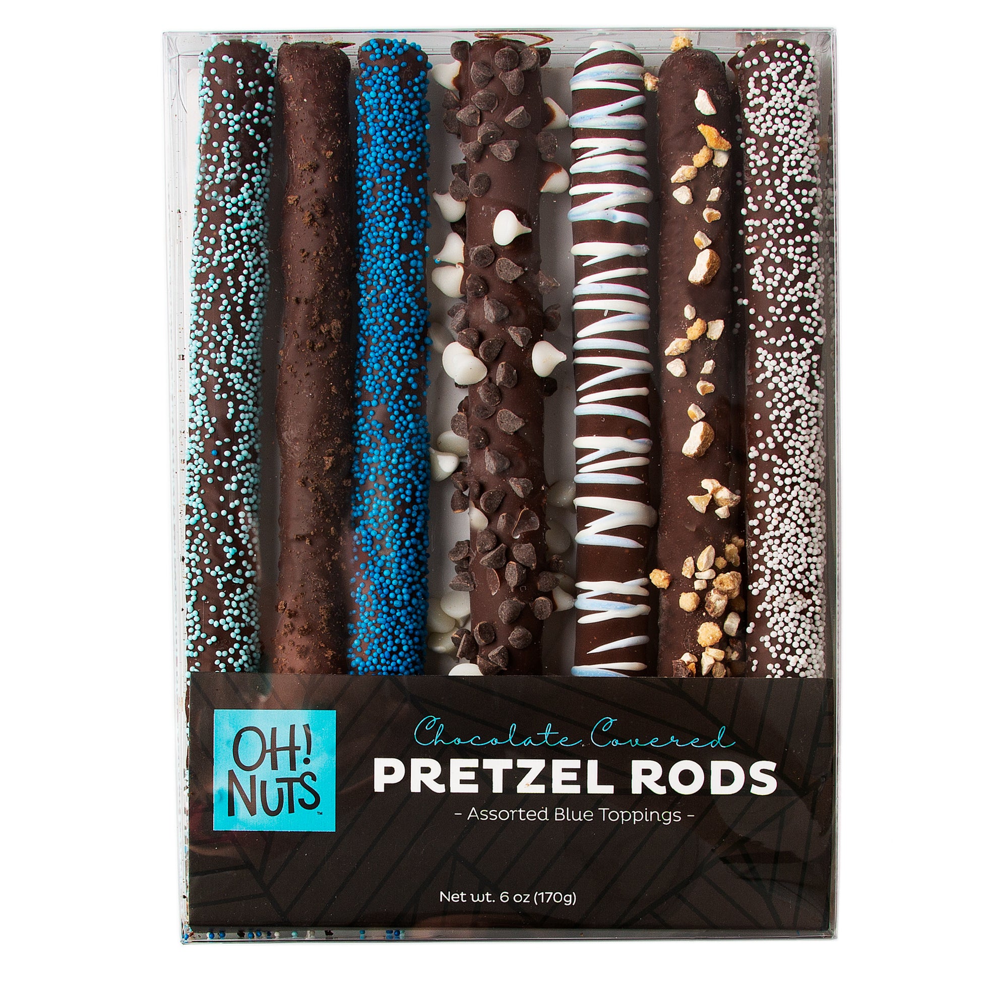 Baby Boy Chocolate Covered Pretzel Rods Gift Box