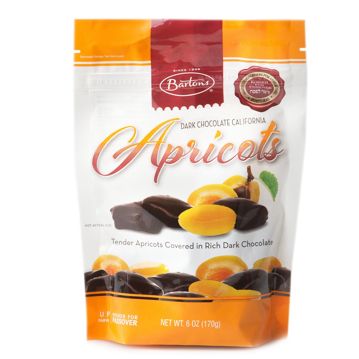 Bartons Dark Chocolate Covered Apricots - 6oz Bag