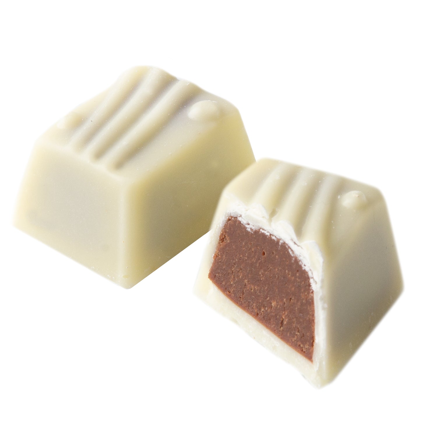 Non-Dairy White Almond Praline Chocolate Truffles