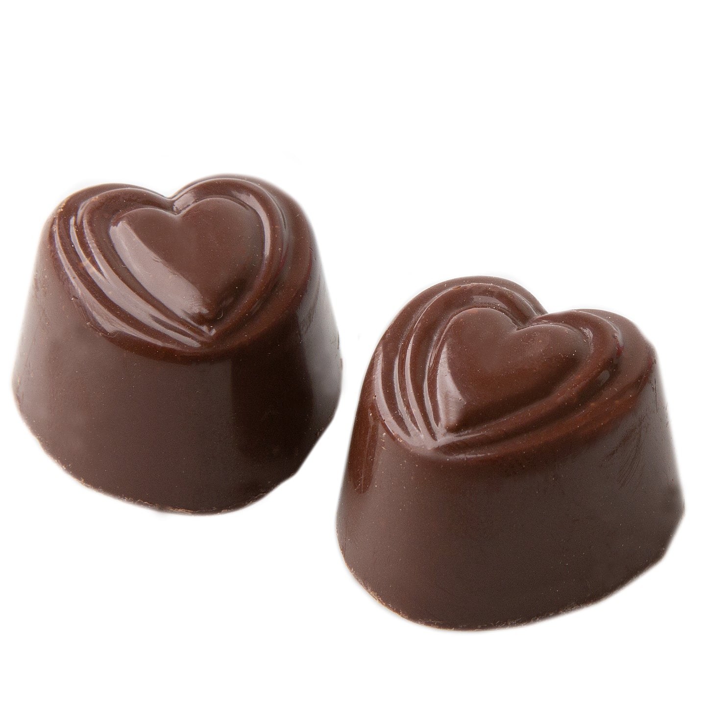 Non-Dairy Dark Coffee Heart Chocolate Truffles