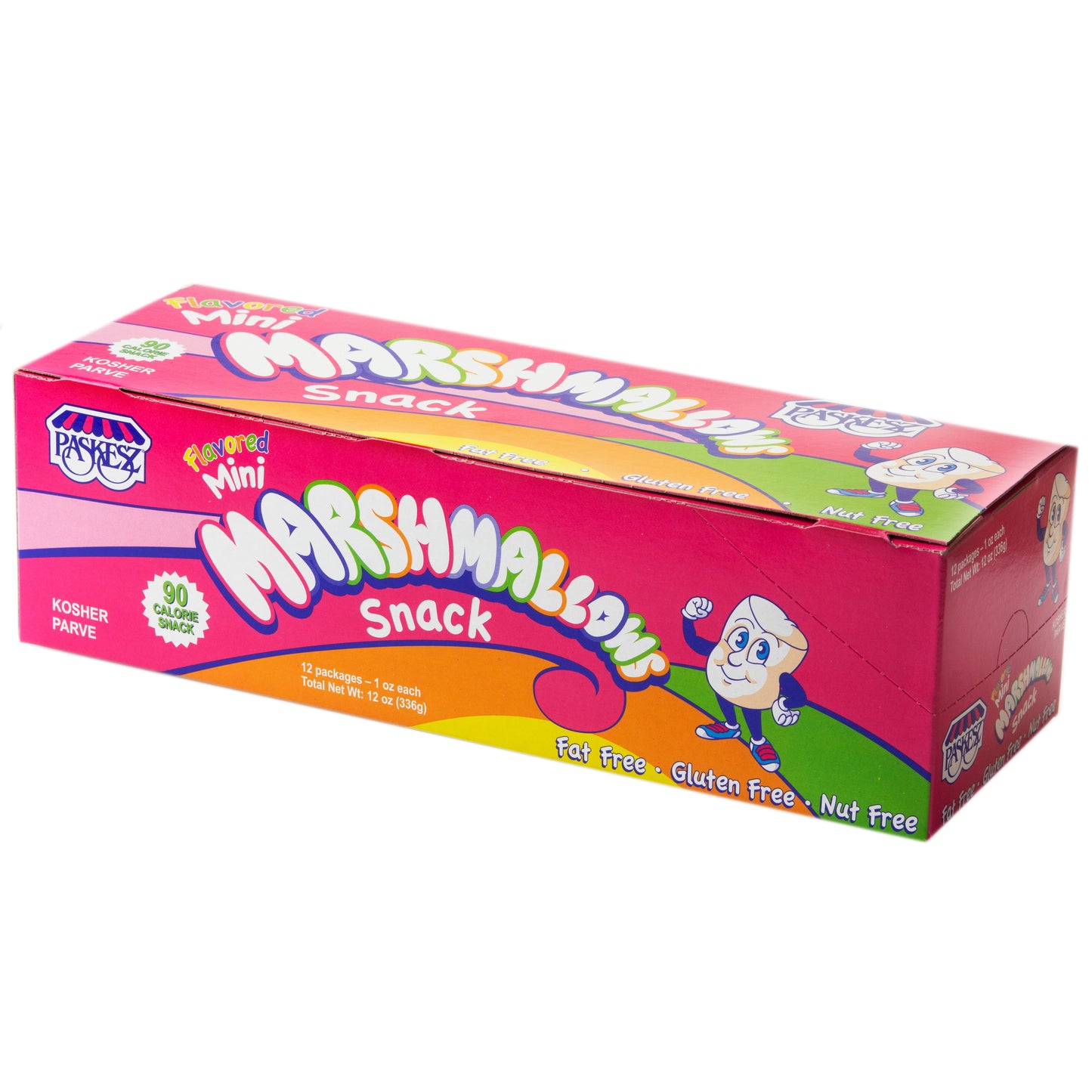 Mini Fruit Flavored Marshmallow Packs - 12 CT Box