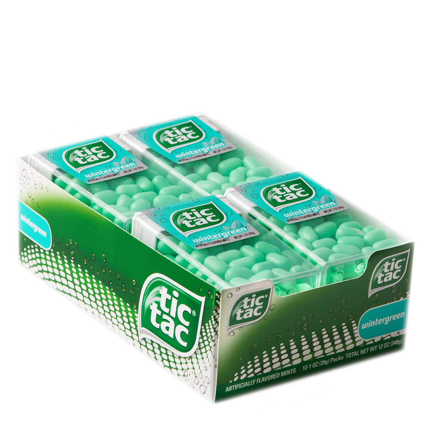 Tic Tac Wintergreen Mint Candy Dispensers - 12CT