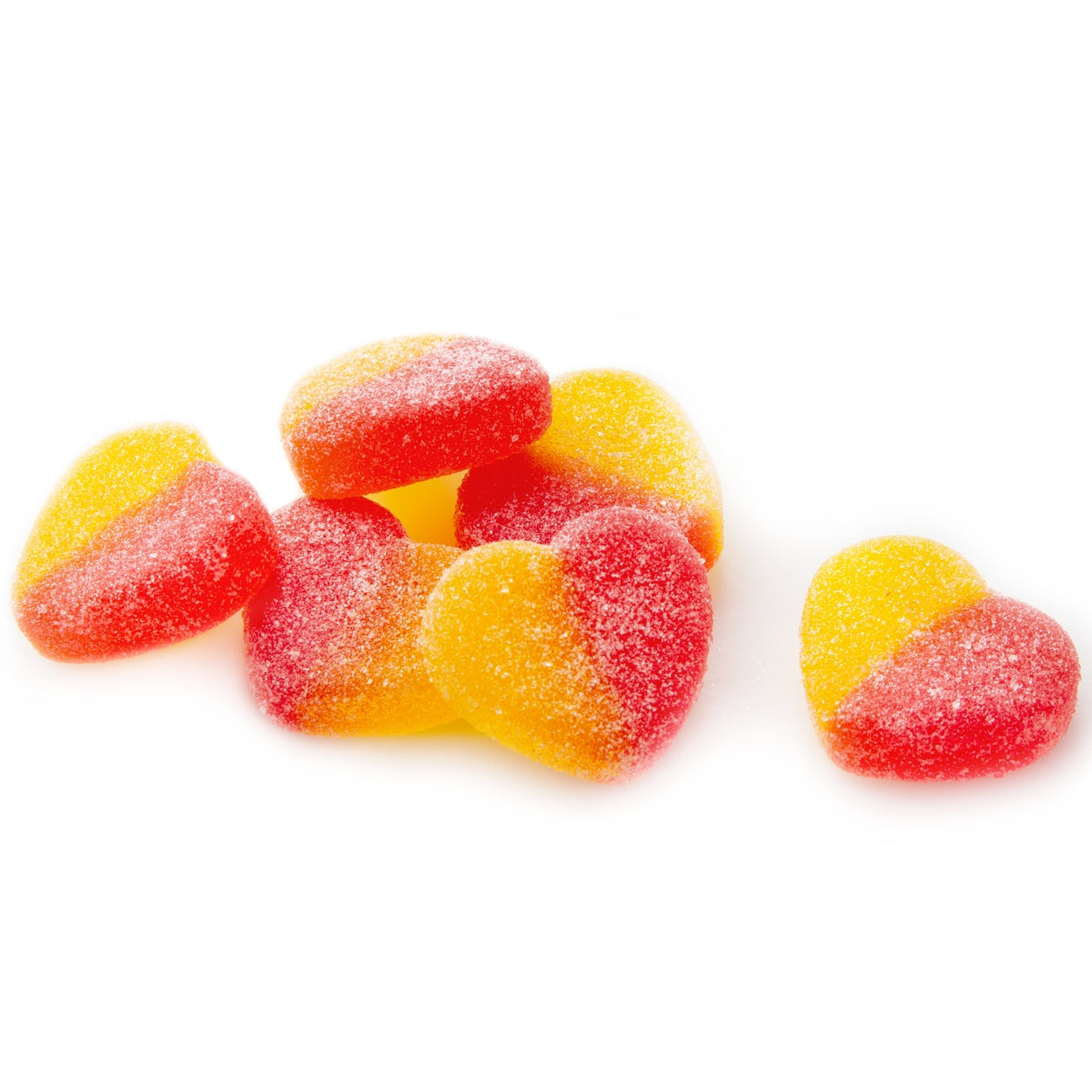 Passover Peach Hearts Gummies - 1.1 LB Bag