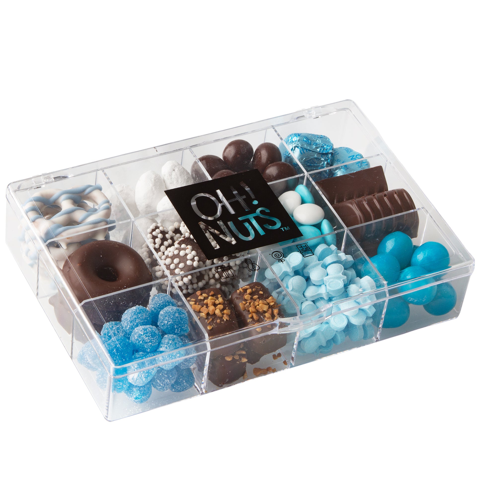 Baby Boy Clearly Chic Lucite Sectional Gift Basket