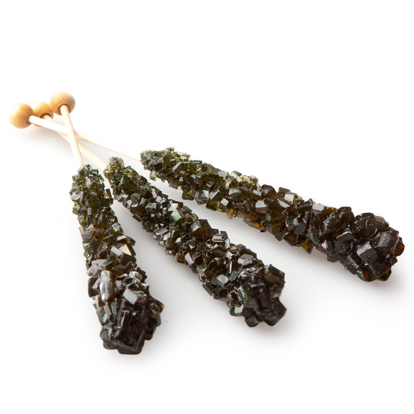 Large Wrapped Black Rock Candy Crystal Sticks