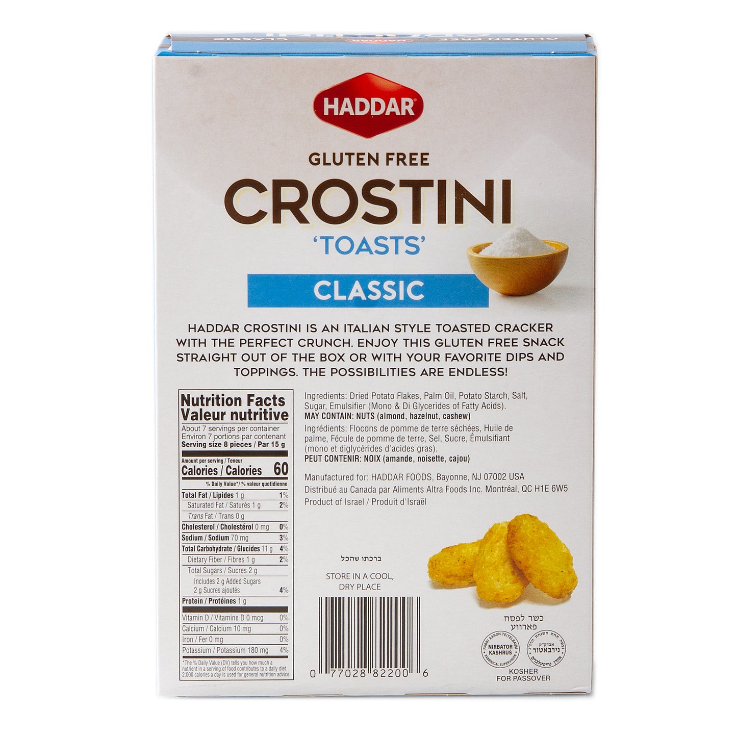 Passover Crostini Gluten Free
