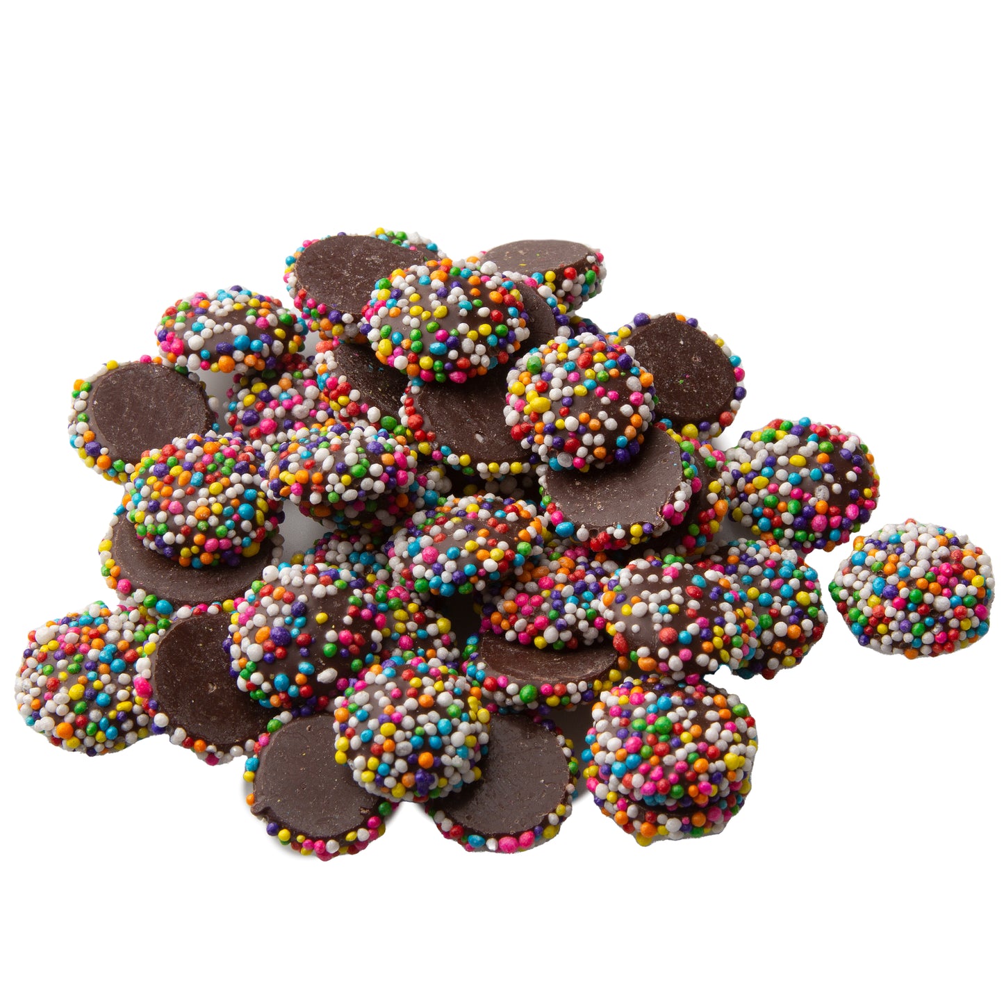 Mini Rainbow Dark Chocolate Nonpareils