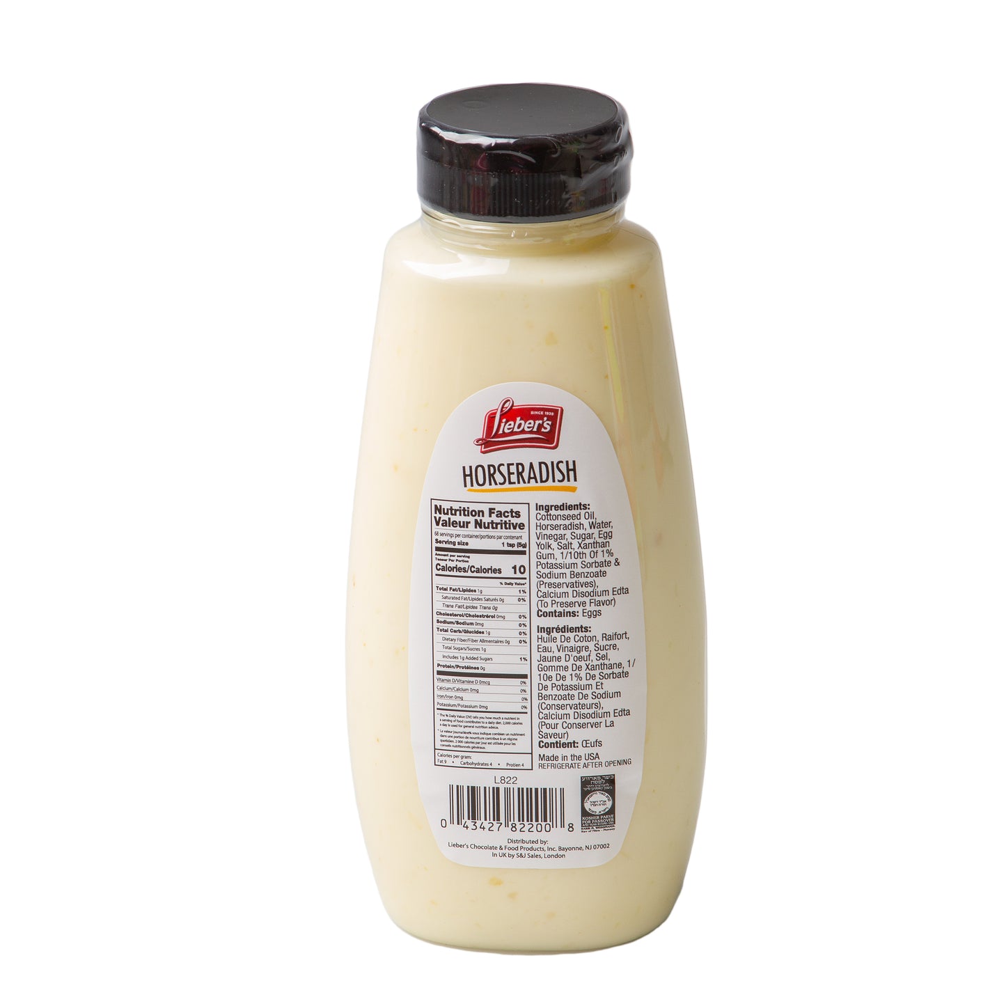 Passover Horseradish Sauce - 12oz Bottle