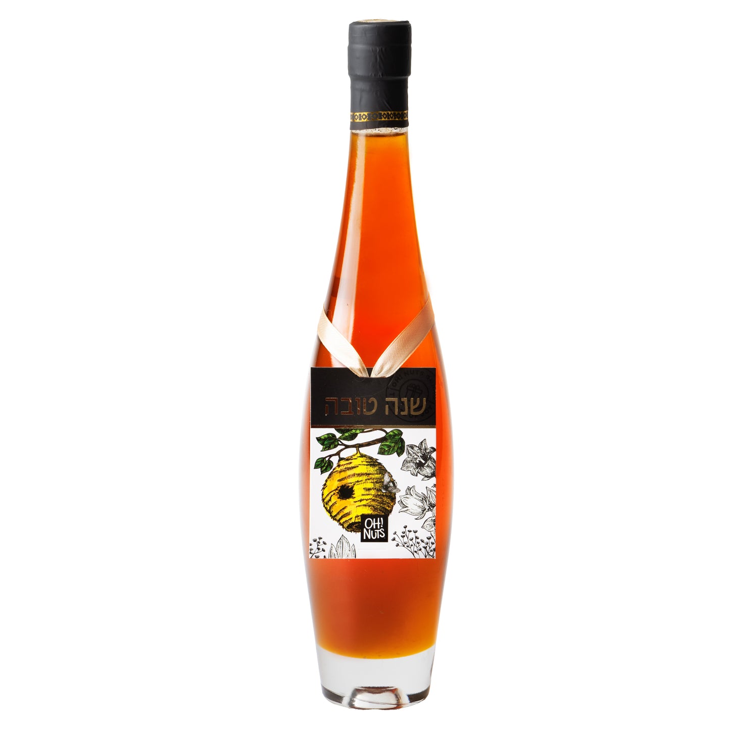 Rosh Hashanah Tall & Curved Elegant Bottle - 28oz