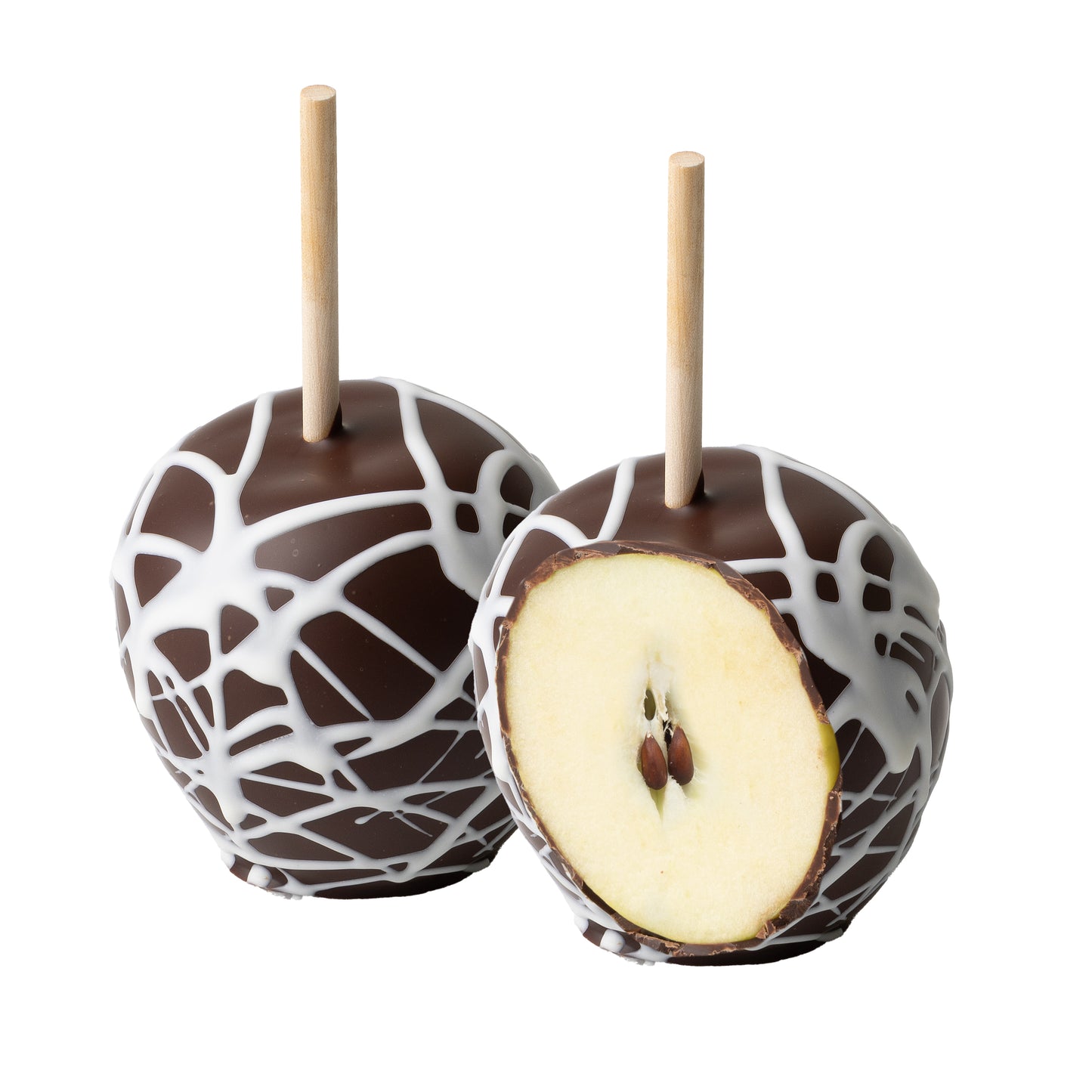 Chocolate Covered Apple - White Drizzle