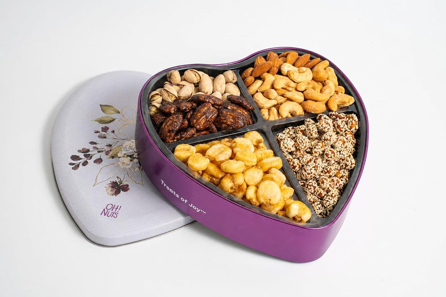 Heart Tin- Mixed Nuts