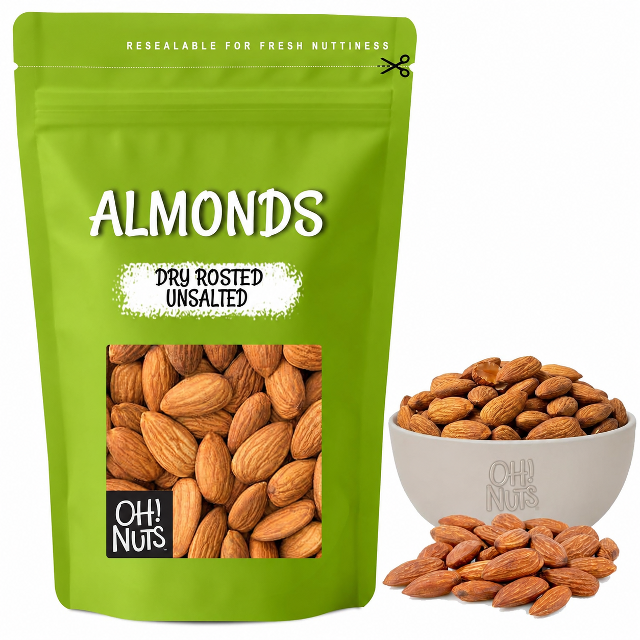 Dry Roasted Unsalted Almonds
