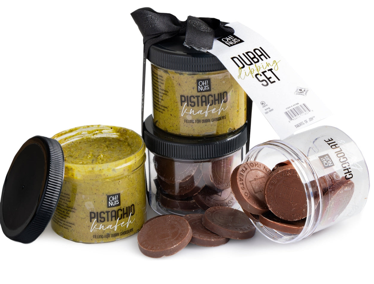 Dubai Chocolate Dipping Set – Oh! Nuts