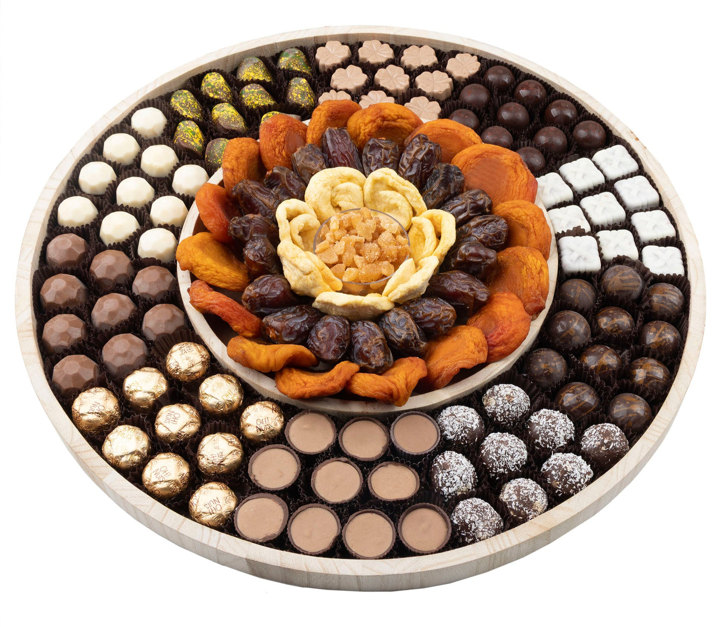 Rosh Hashanah Chocolatier's Round 18" Gift Basket