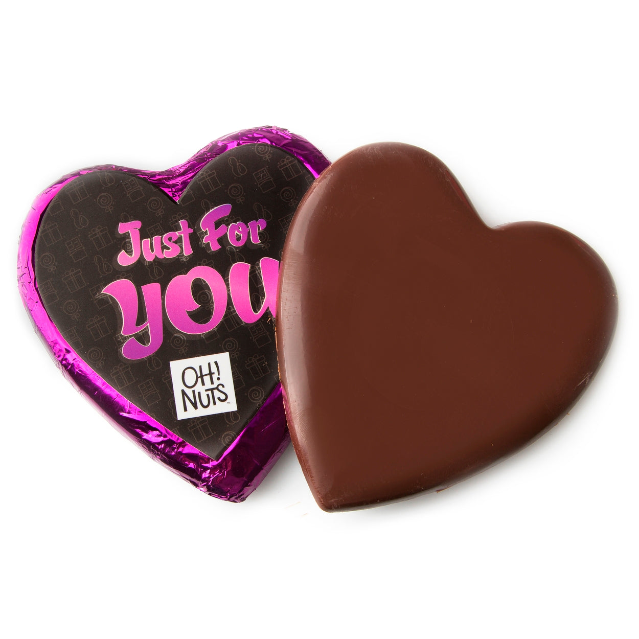 Just For You' Dark Belgian Chocolate Message Heart
