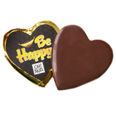 Be Happy' Dark Belgian Chocolate Messgage Heart