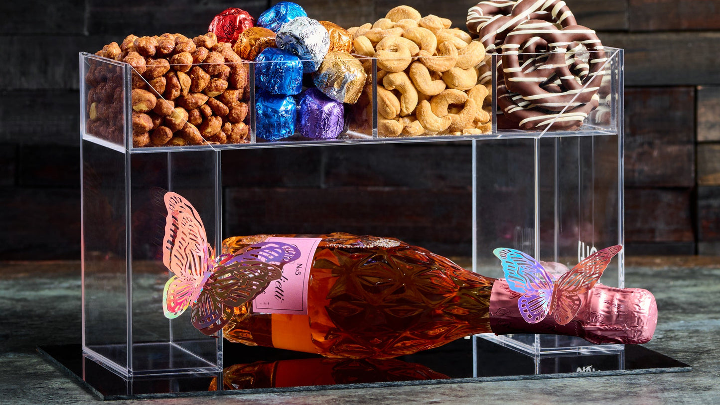 Lucite Treat Display Mishloach Manos Gift Basket