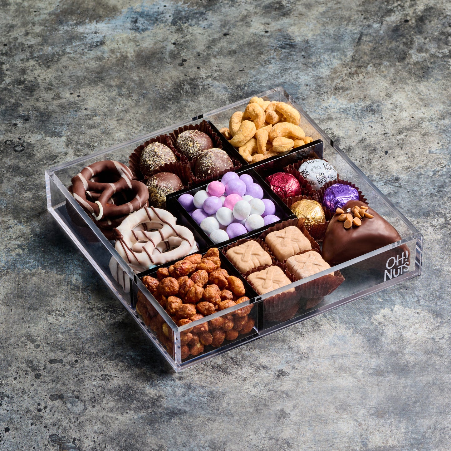 Acrylic Square Mishloach Manos Gift Tray