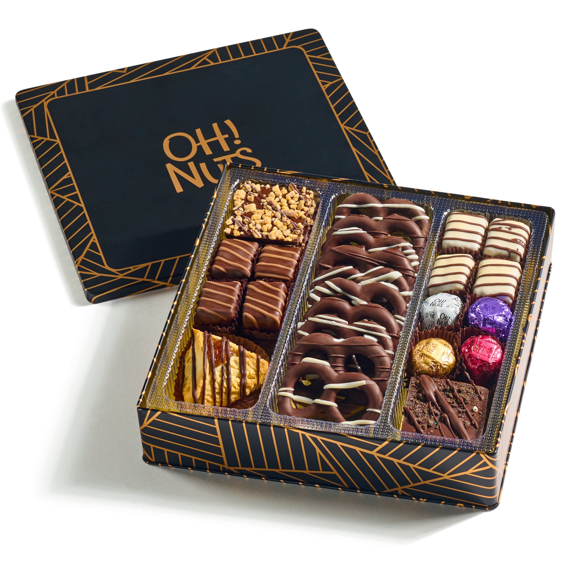 Purim Square Tin Mishloach Manos Gift Basket – Oh! Nuts