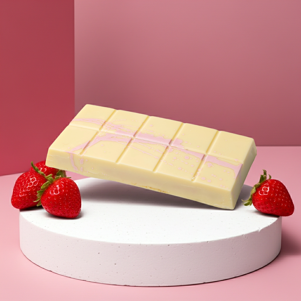 Dubai White Milk Strawberry Chocolate Bar